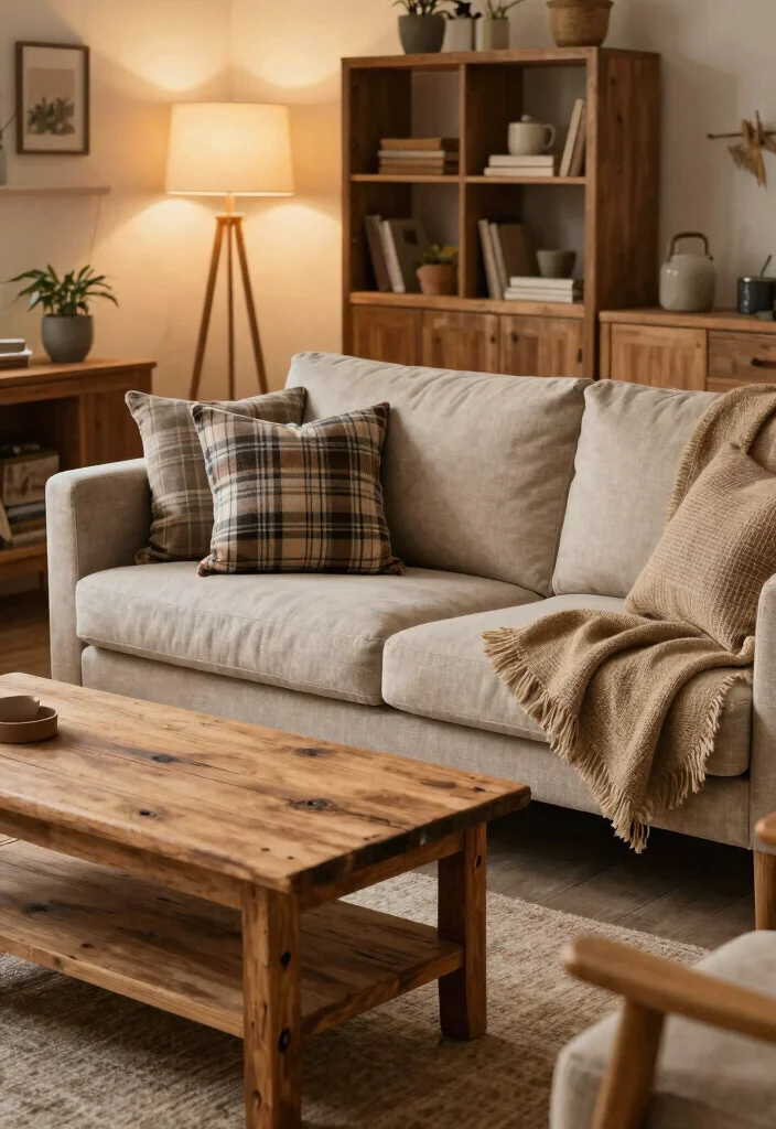 15 IKEA Uppland Sofa Living Room Ideas: Budget-Friendly Style - 14. Rustic Charm 1