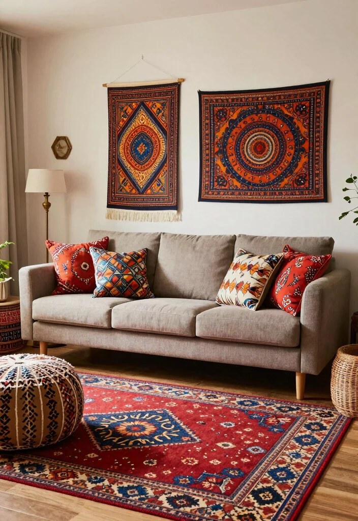 15 IKEA Uppland Sofa Living Room Ideas: Budget-Friendly Style - 15. Global Influence 1