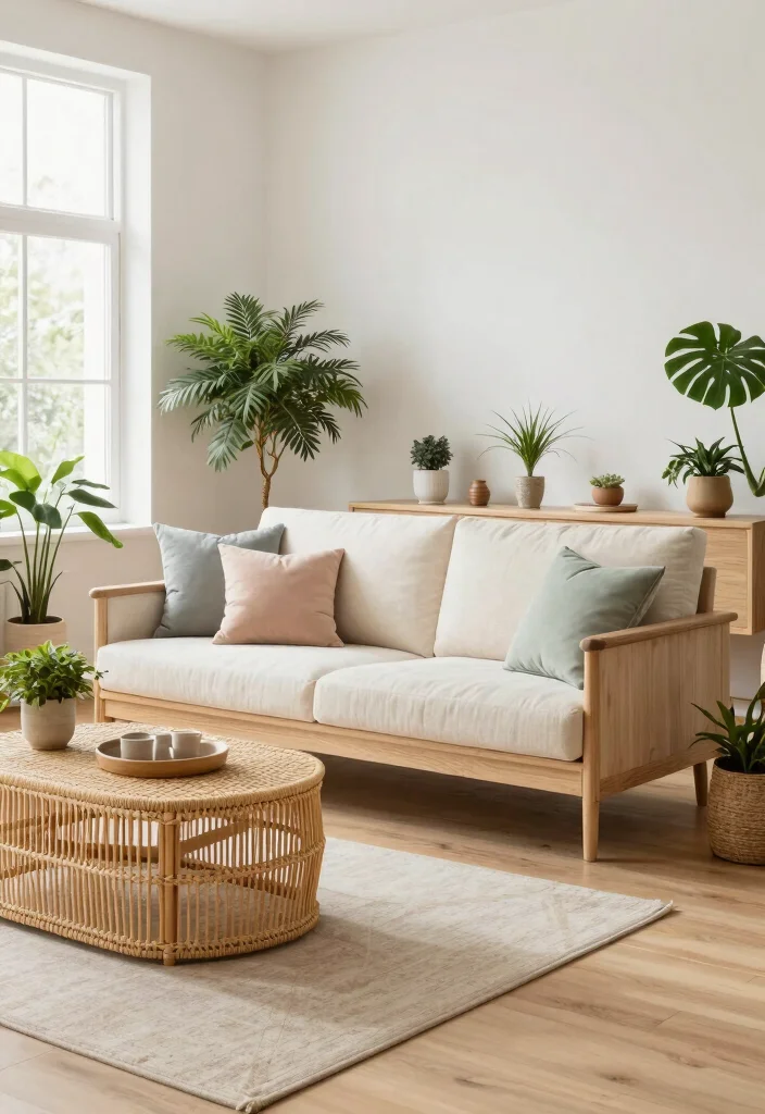15 Living Room Sofa Set Ideas for Coordinated Comfort - 1. Sustainable Scandinavian Style 1