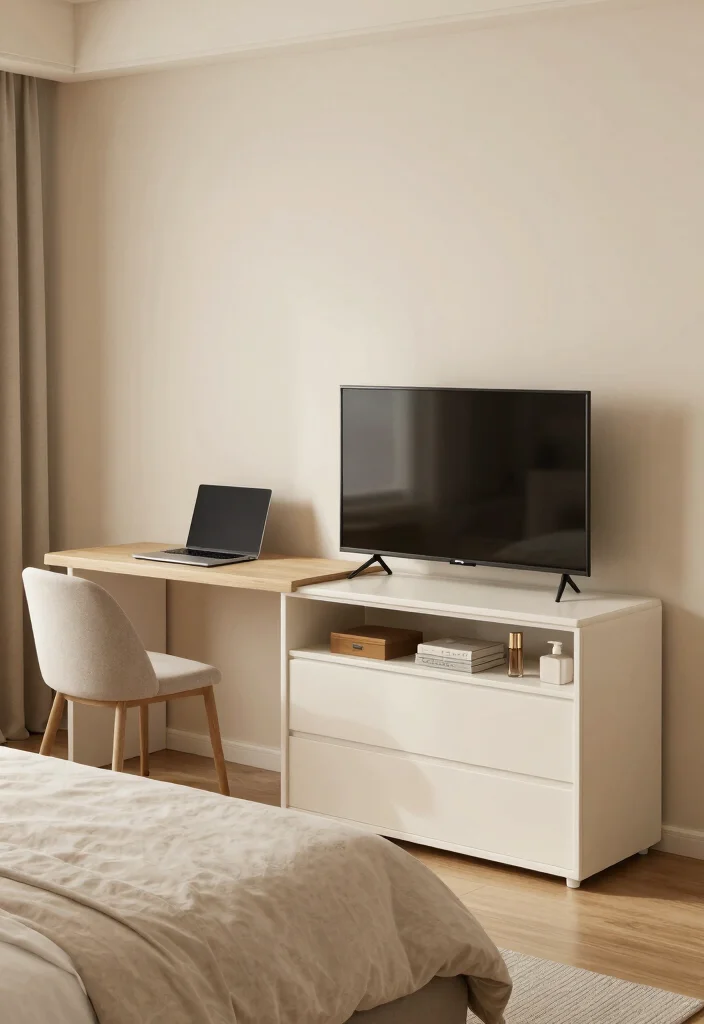 15 Small TV Unit Design Modern Bedroom Ideas Sleek Solutions - 2. Multi-Functional Furniture 1