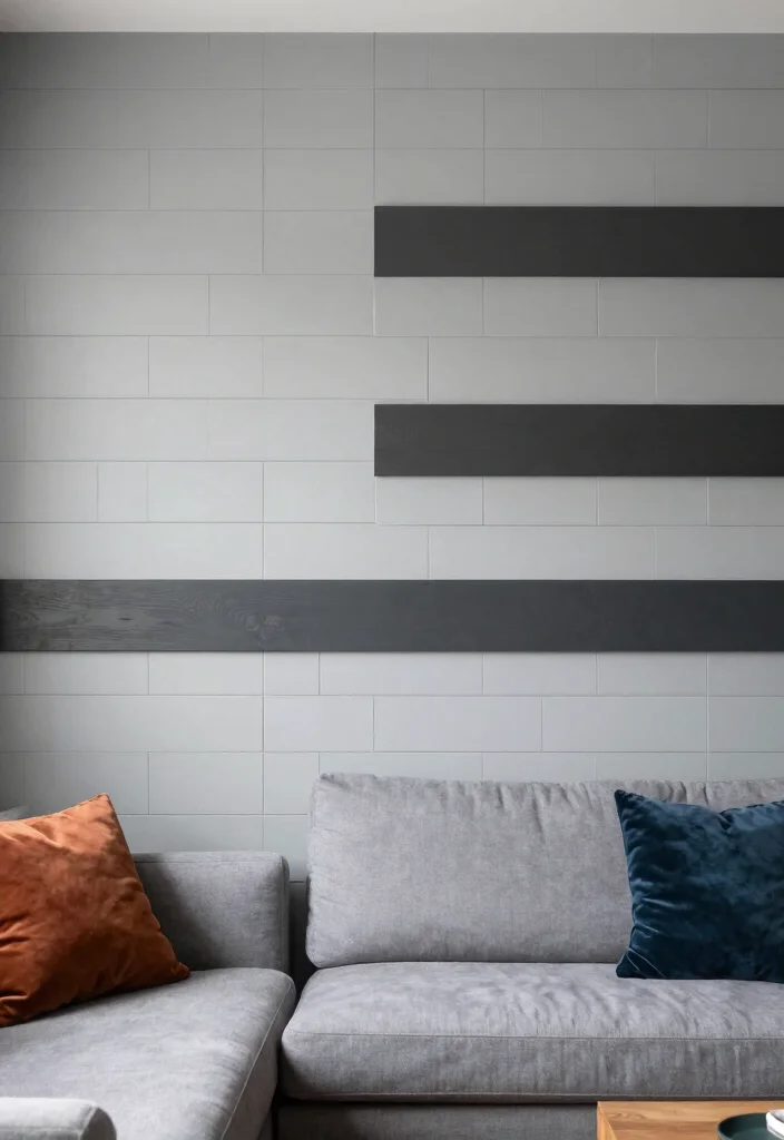 15 Vertical Shiplap Wall Living Room Ideas Tall Textured Style - 13. Play with Patterns 1