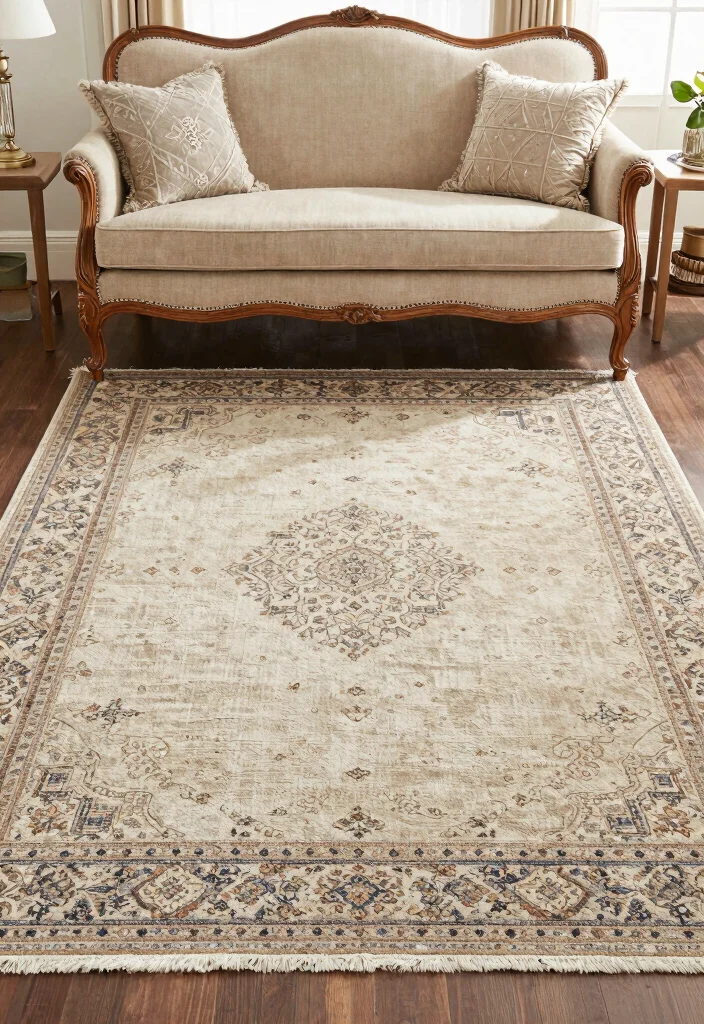 15 Victorian Sofa Living Room Ideas: Elegant Vintage Charm - 11. Layered Rugs 1