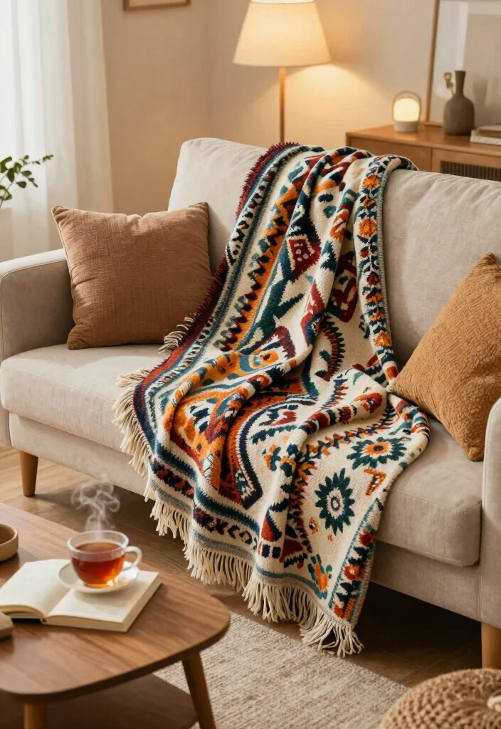 16 Amazon Living Room Decor Ideas: Affordable Stylish Finds - 7. Stylish Throws and Blankets 1