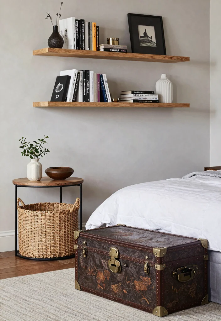 16 Bedroom Ideas on a Budget That Still Look Luxe - 7. Stylish Storage Solutions 1