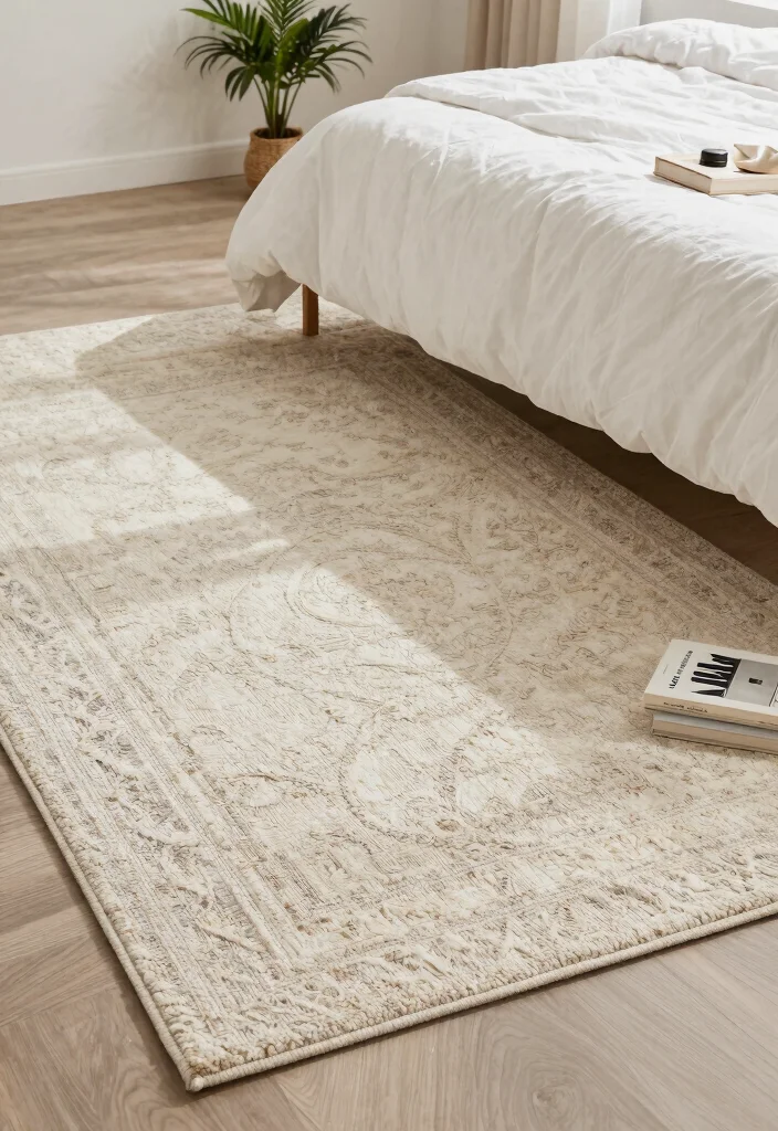 16 Bedroom Ideas on a Budget That Still Look Luxe - 8. Textured Rugs 1
