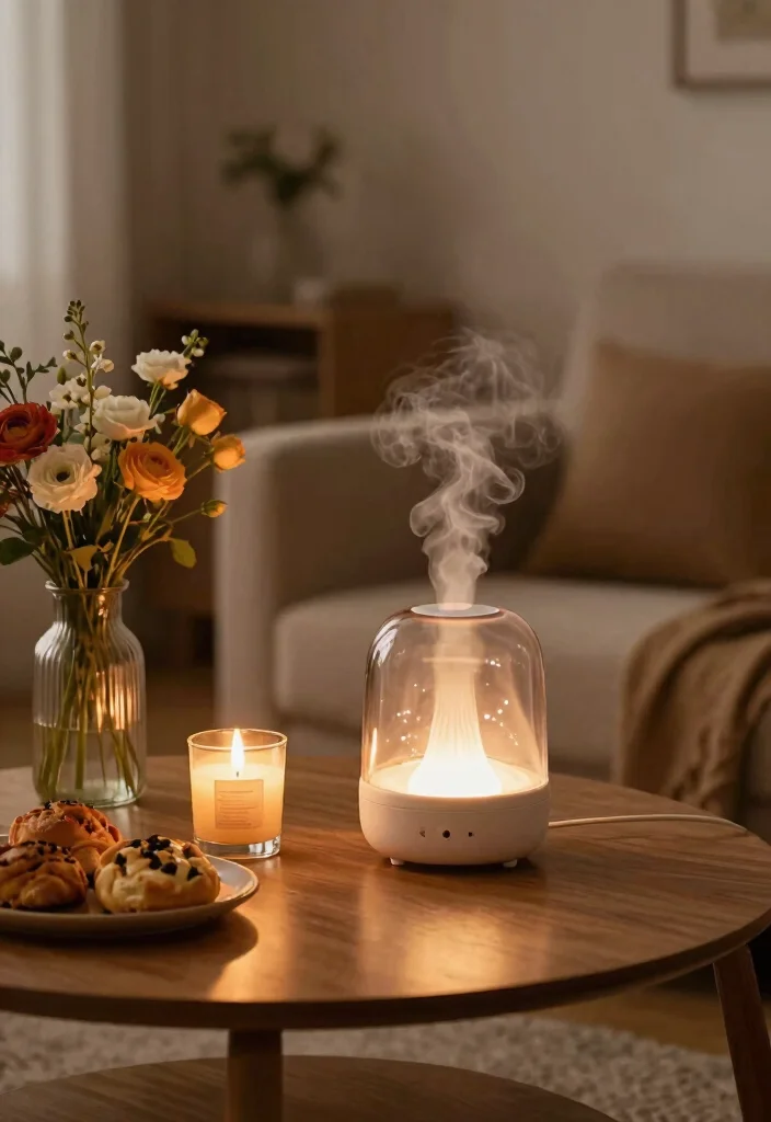 16 Cozy Sofa Living Room Ideas: Soft Inviting Comfort - 16. The Power of Scent in Cozy Spaces 1