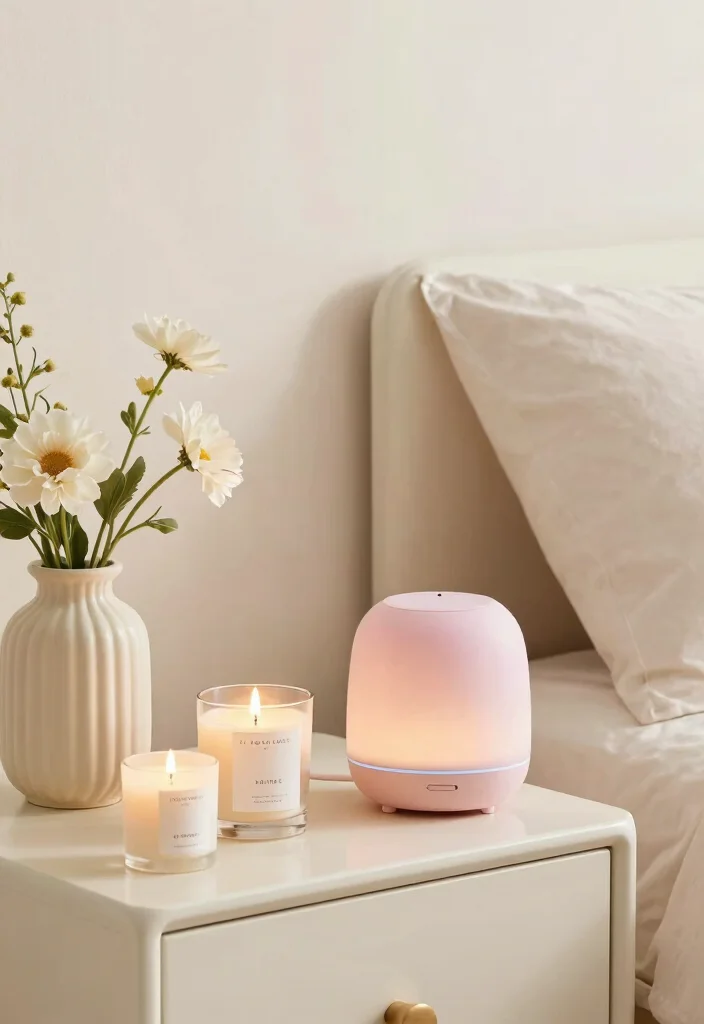 16 Cream and Pink Bedroom Ideas: Soft Elegant Charm - 15. Sweet Scented Touches 1