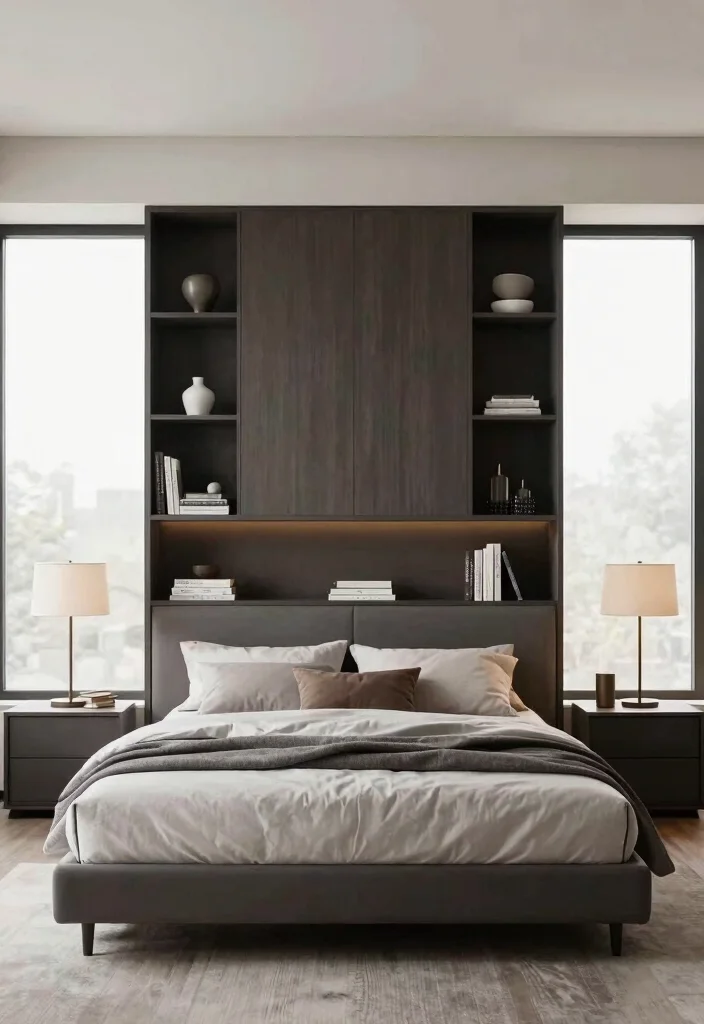 16 Cupboard Ideas Bedroom Modern Design Sleek Storage - 5. Integrated Cupboard with Bed 1