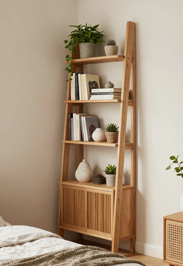 16 Cupboard Ideas Bedroom Modern Design Sleek Storage - 8. Ladder-Inspired Cupboards 1