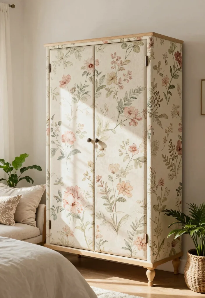 16 Cupboard Ideas Bedroom Modern Design Sleek Storage - 9. Elegant Fabric-Covered Cupboards 1