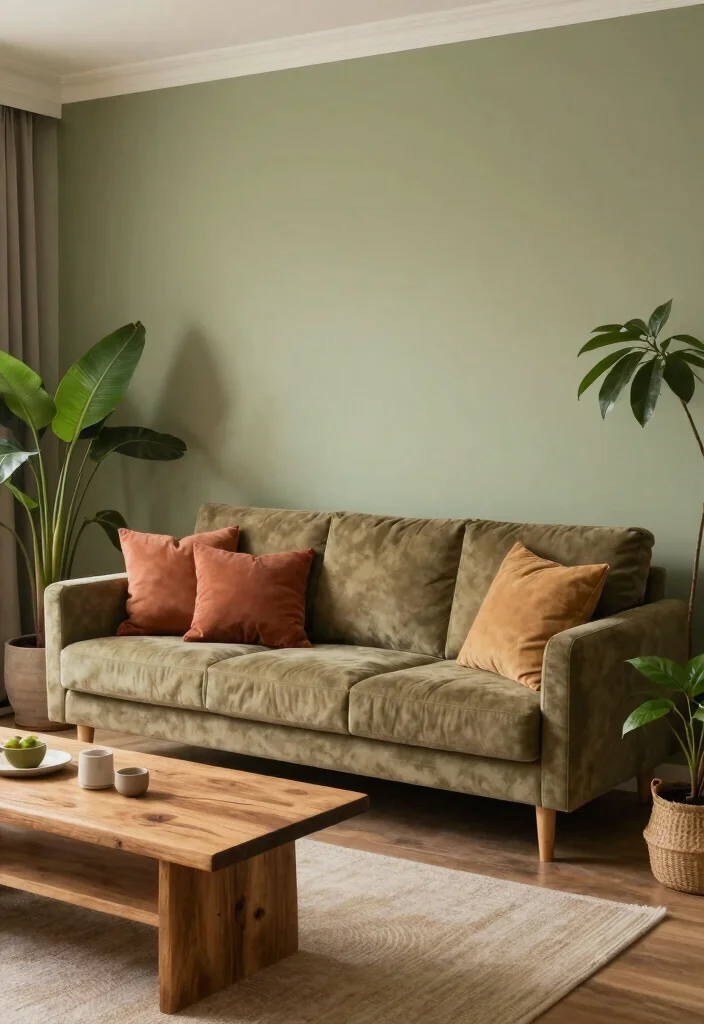 16 Khaki Sofa Living Room Ideas: Neutral Easy Styling - 2. Earthy Color Combinations 1