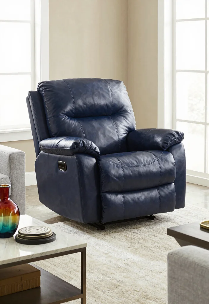 16 Leather Recliner Living Room Decor Ideas: Comfort Meets Style - 1. Bold Statement Piece 1
