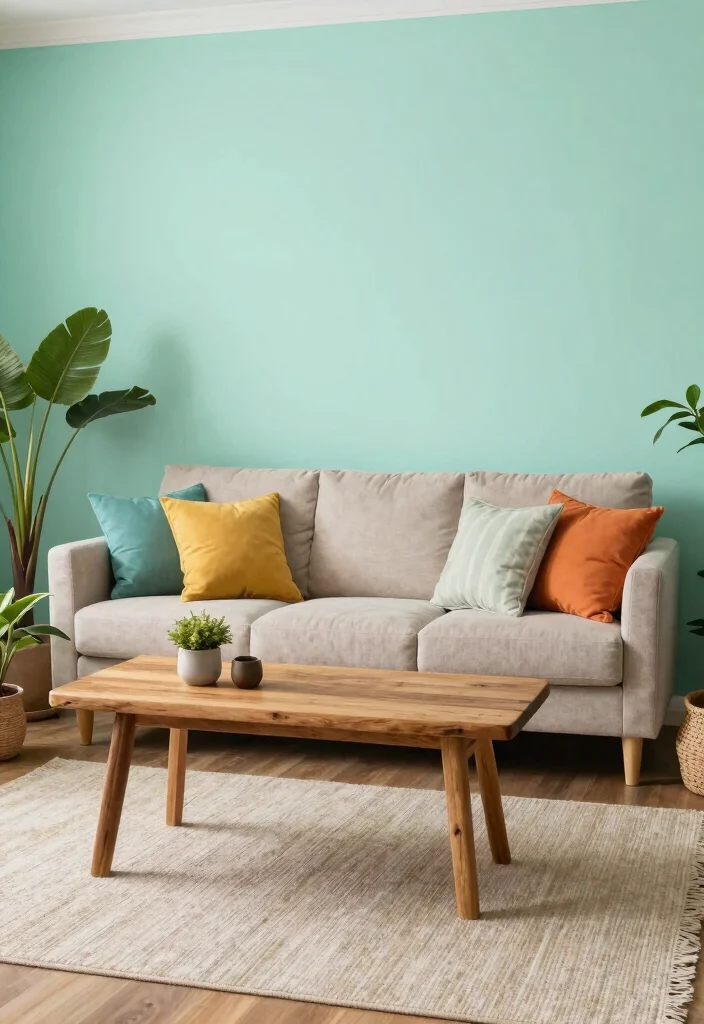 16 Light Wall Colors for Living Room Ideas: Bright Open Feel - 10. Soft Mint: Greenery Indoors 1