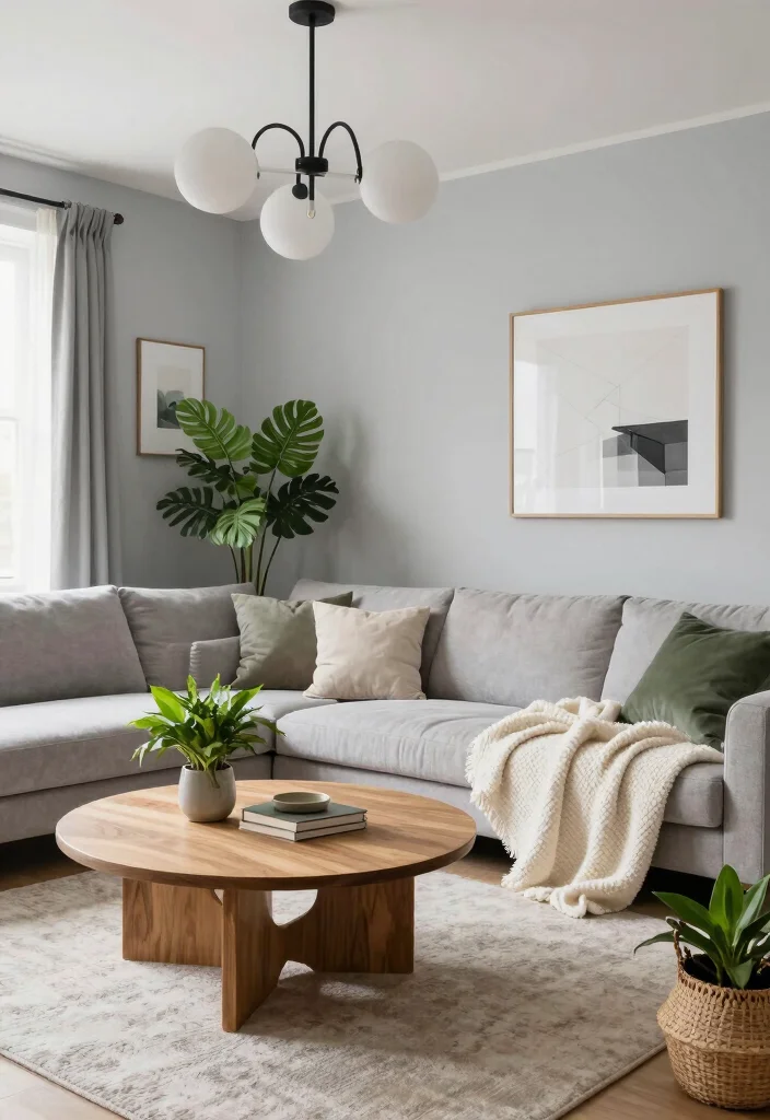 16 Light Wall Colors for Living Room Ideas: Bright Open Feel - 2. Light Gray: The Modern Neutral 1