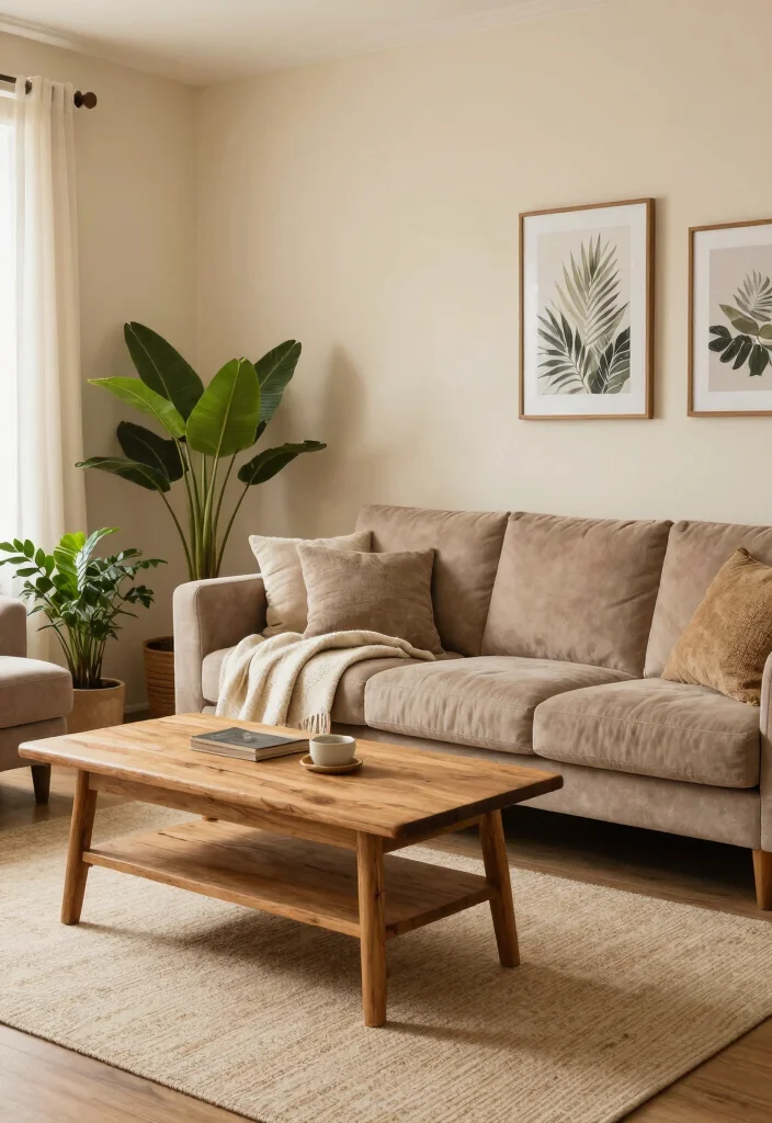 16 Light Wall Colors for Living Room Ideas: Bright Open Feel - 4. Creamy Beige: Warmth and Neutrality 1