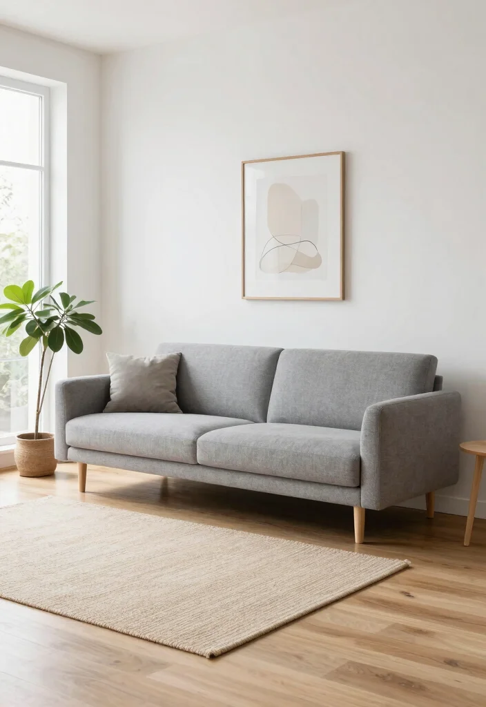 16 Low Sofa Living Room Ideas for a Relaxed Modern Vibe - 1. Scandinavian Serenity 1