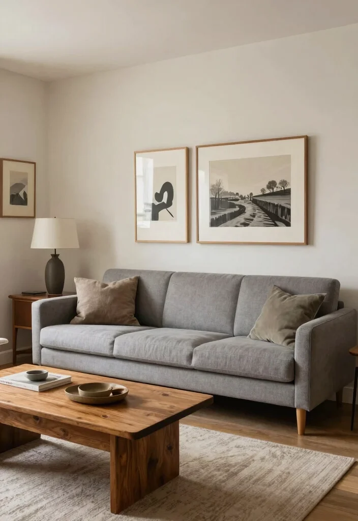 16 Low Sofa Living Room Ideas for a Relaxed Modern Vibe - 12. Transitional Style 1