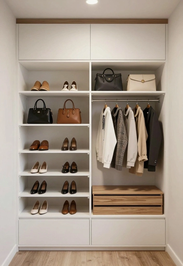 16 No Dresser Bedroom Ideas: Clever Storage Alternatives - 7. Customized Closet Systems 1