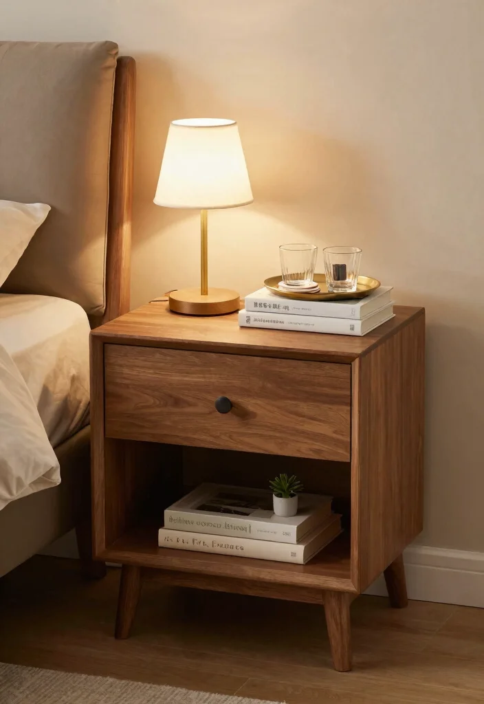 16 No Dresser Bedroom Ideas: Clever Storage Alternatives - 9. Creative Use of Nightstands 1