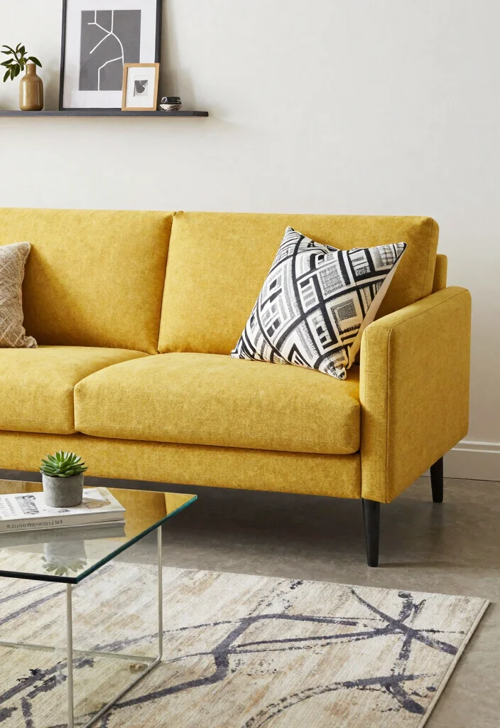 16 Side Sofa for Living Room Ideas Flexible Seating - 2. Mid-Century Modern Charm 1