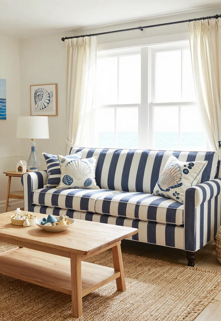 16 Side Sofa for Living Room Ideas Flexible Seating - 3. Nautical-Inspired Sofa 1