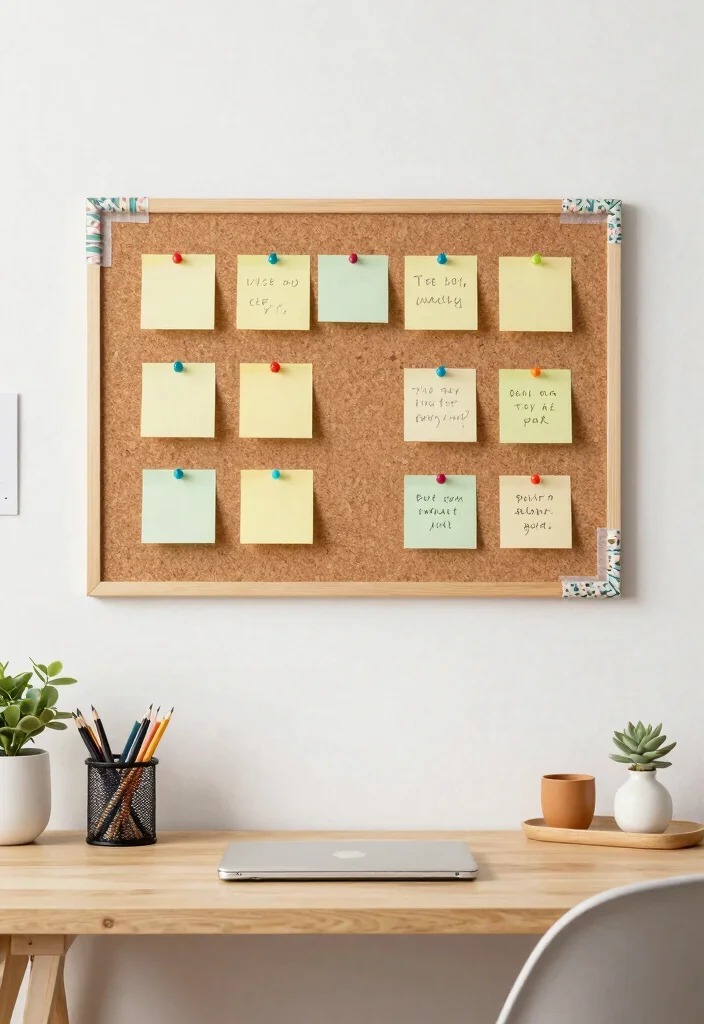 16 Small College Apartment Bedroom Ideas Cozy and Practical - 14. Install a Corkboard for Reminders 1