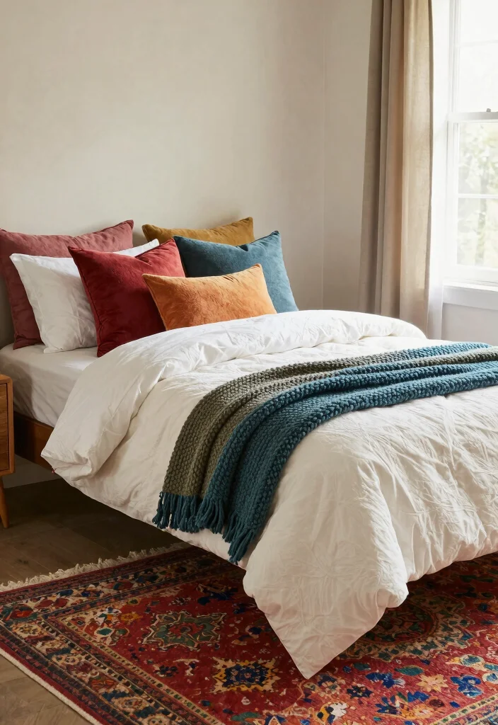 16 Small College Apartment Bedroom Ideas Cozy and Practical - 4. Layer Textiles for Warmth 1