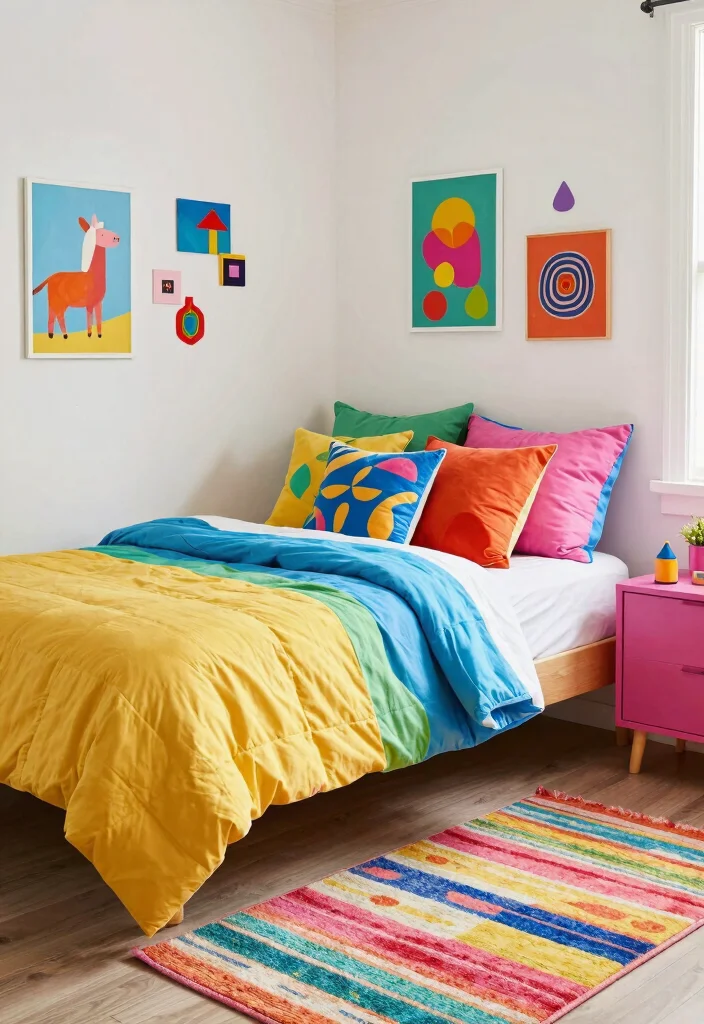 16 Small College Apartment Bedroom Ideas Cozy and Practical - 6. Embrace Colorful Accents 1