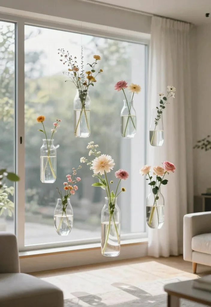 16 Vases Decor Living Room Ideas Simple Styled Accents - 16. Floating Vases for Unique Displays 1