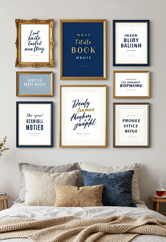 16 Wall Prints Aesthetic Bedroom Ideas for an Artistic Cozy Feel - 4. Inspirational Quotes 1