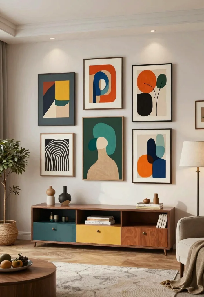 16 Wall Unit Ideas: Living Room Storage Meets Design for Eco-Friendly Spaces - 12. Artistic Wall Units 1