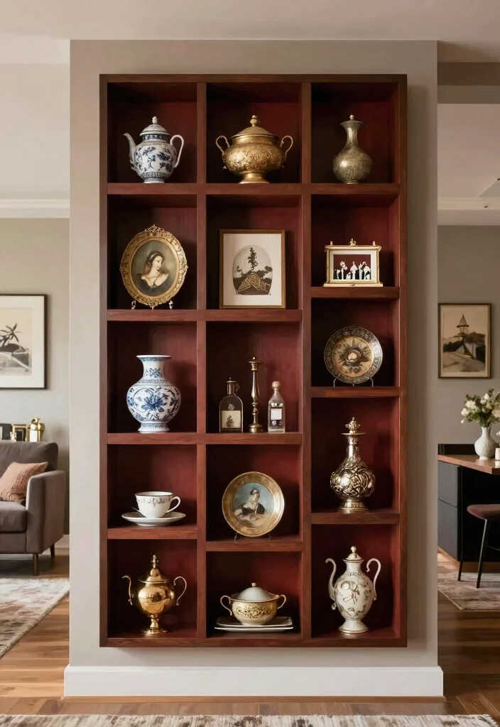 16 Wall Unit Ideas: Living Room Storage Meets Design for Eco-Friendly Spaces - 15. Shadow-box Wall Units 1