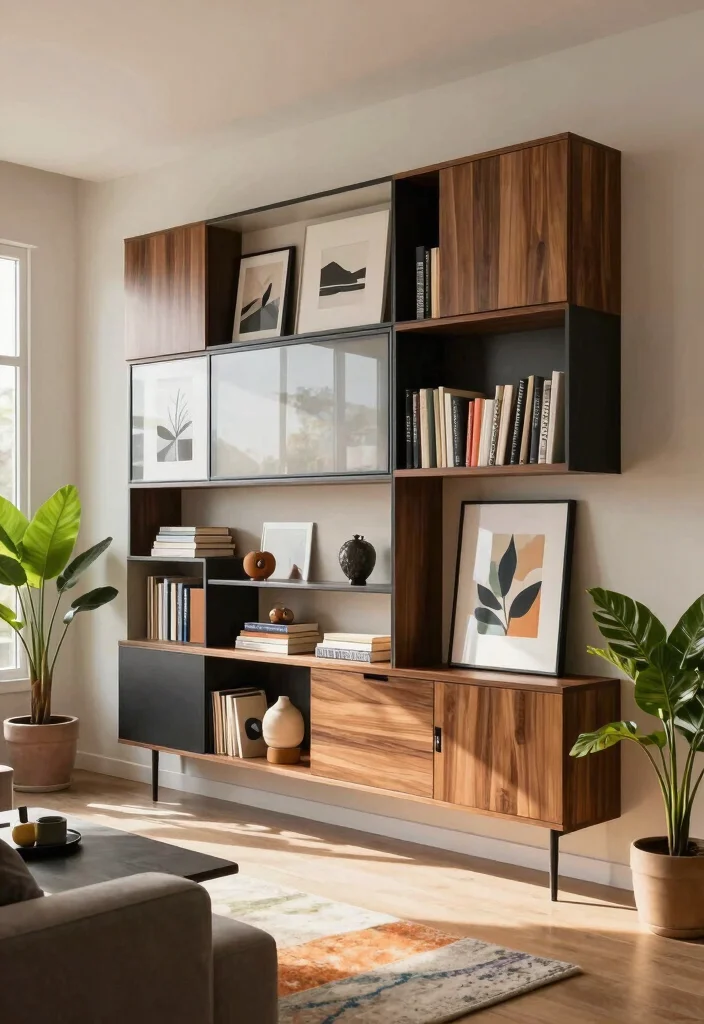 16 Wall Unit Ideas: Living Room Storage Meets Design for Eco-Friendly Spaces - 2. Modular Wall Units 1