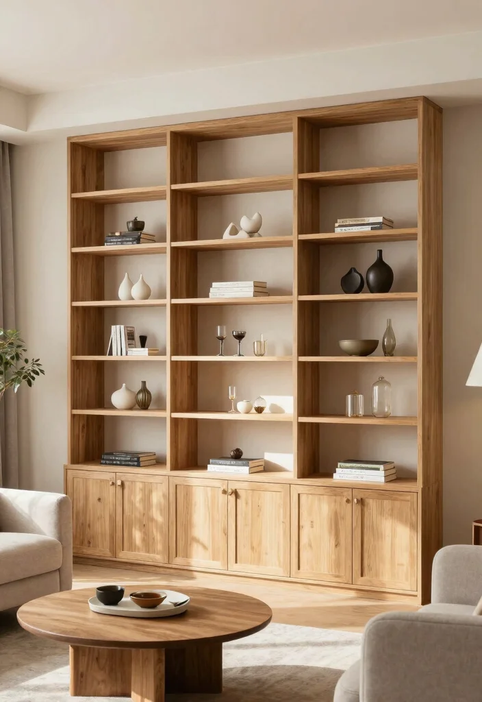 16 Wall Unit Ideas: Living Room Storage Meets Design for Eco-Friendly Spaces - 7. Built-In Wall Units 1