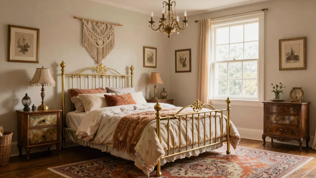 17 Brass Bed Bedroom Ideas for Vintage Luxe Appeal