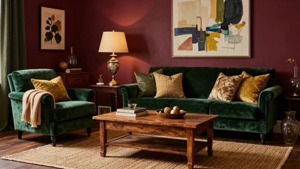 17 Burgundy Walls Living Room Ideas Rich Cozy Drama