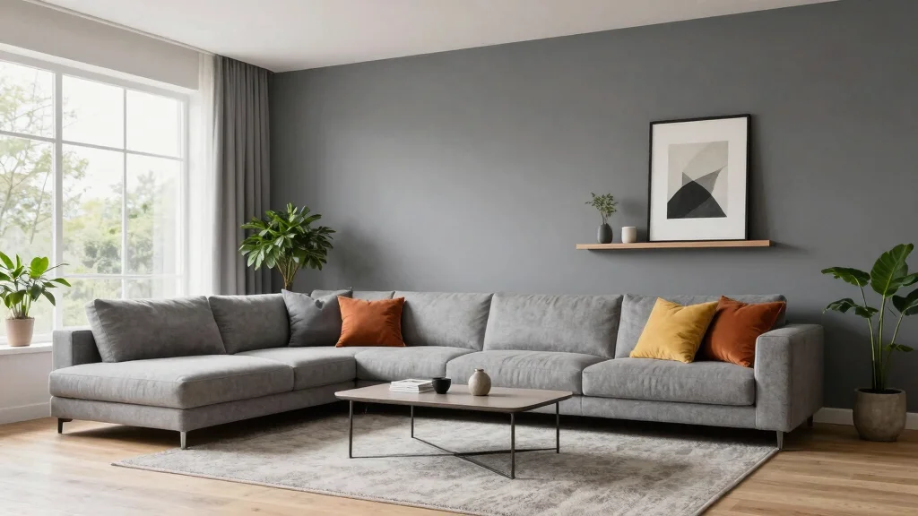 17 Gray Accent Wall Living Room Ideas for a Calm and Modern Depth