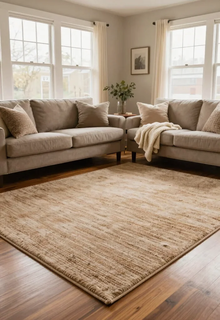 17 Living Room Designs Area Rugs Ideas Grounded Layouts - 12. Softening Hard Surfaces 1
