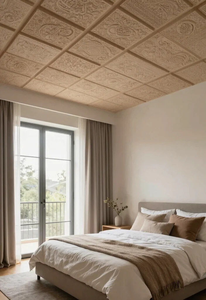 17 New Ceiling Design Bedroom Ideas with a Modern Architectural Touch - 16. Innovative Soundproof Ceilings 1