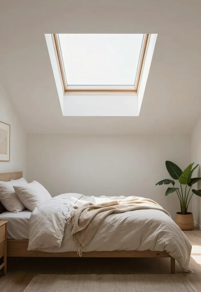 17 New Ceiling Design Bedroom Ideas with a Modern Architectural Touch - 5. Skylights for Natural Light 1
