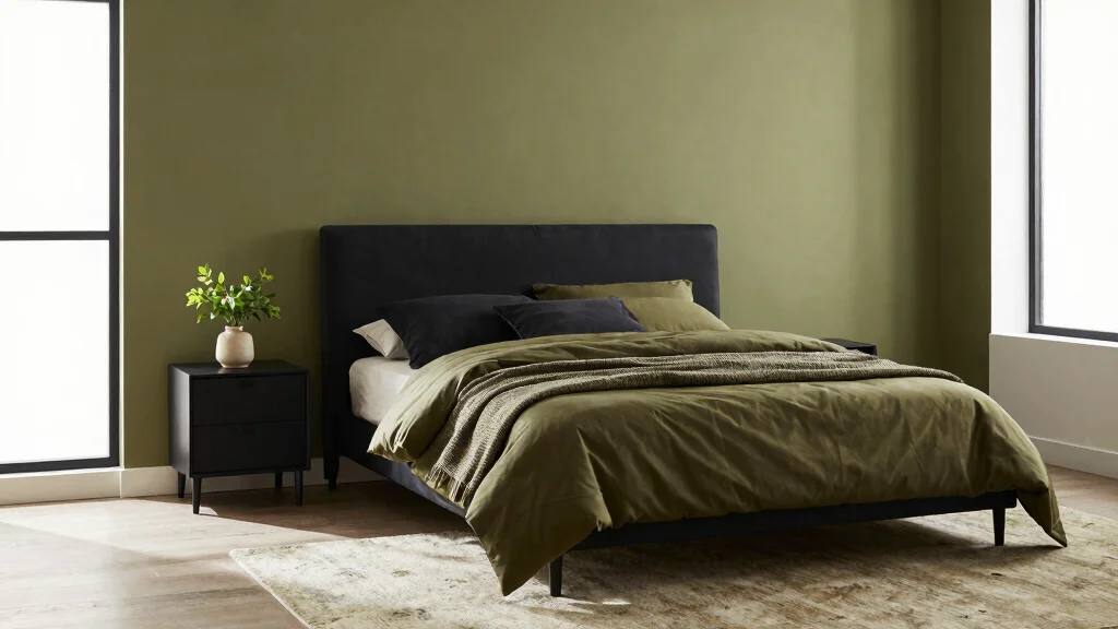 17 Olive Green and Black Bedroom Ideas for a Bold, Sophisticated Look