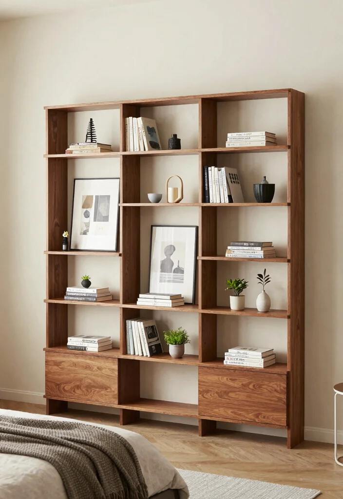 17 Shelving Ideas for Bedroom Organized Stylish Display - 15. Modular Shelving for Flexible Arrangements 1