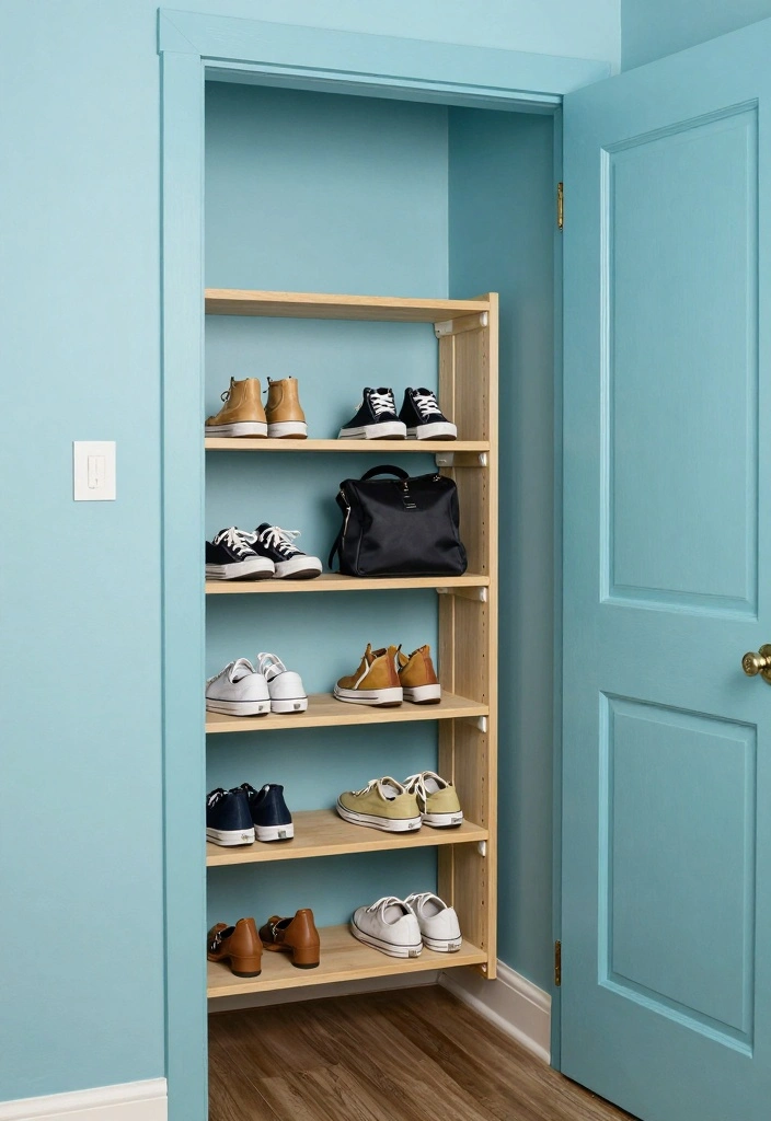 17 Shelving Ideas for Bedroom Organized Stylish Display - 16. Over-the-Door Shelves for Maximum Usage 1