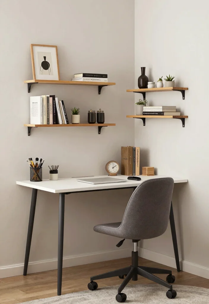 17 Small Bedroom Floor Plan Ideas to Maximize Every Inch - 12. Functional Desk Area 1