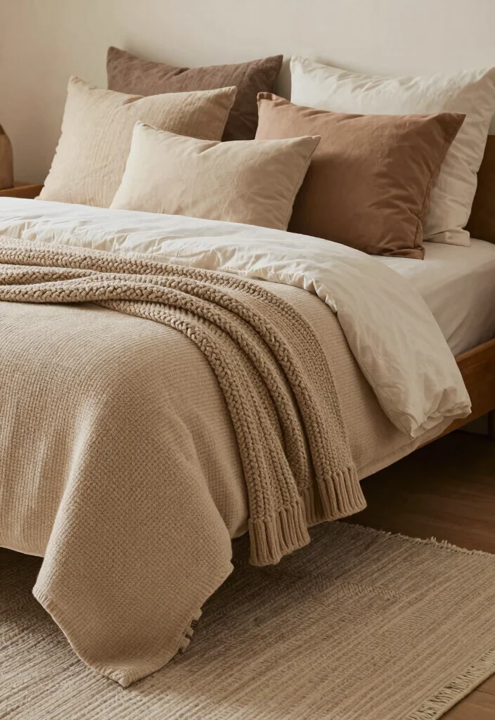 17 Small Bedroom Floor Plan Ideas to Maximize Every Inch - 16. Warm Textiles 1