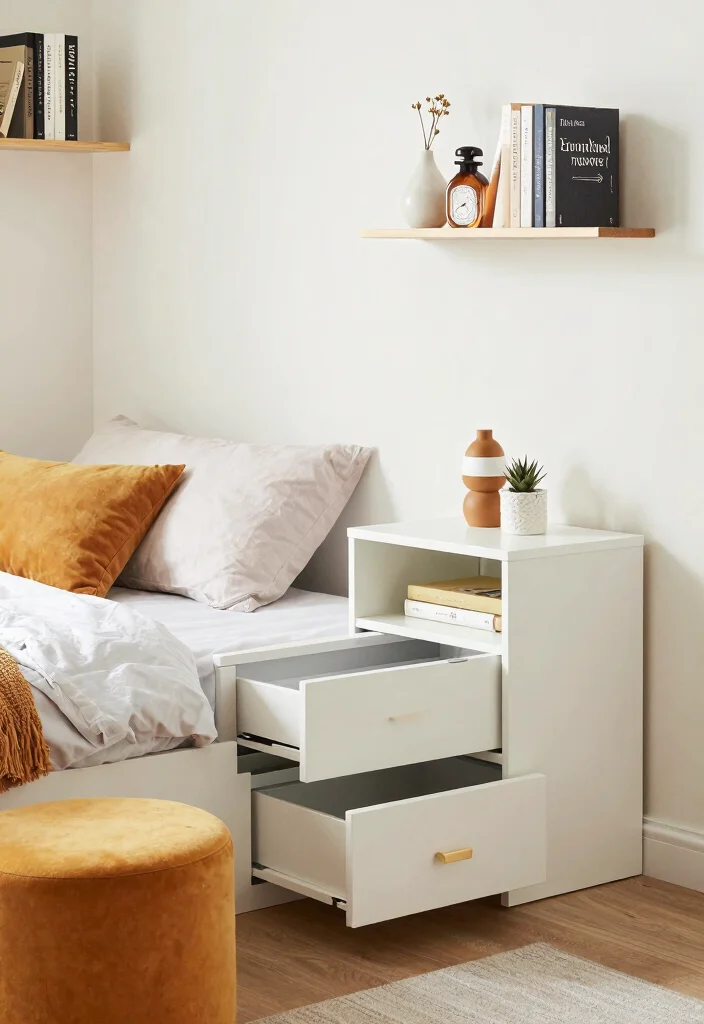 17 Small Bedroom Floor Plan Ideas to Maximize Every Inch - 3. Integrated Storage Solutions 1