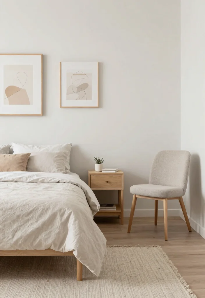 17 Small Bedroom Floor Plan Ideas to Maximize Every Inch - 8. Minimalist Decor 1