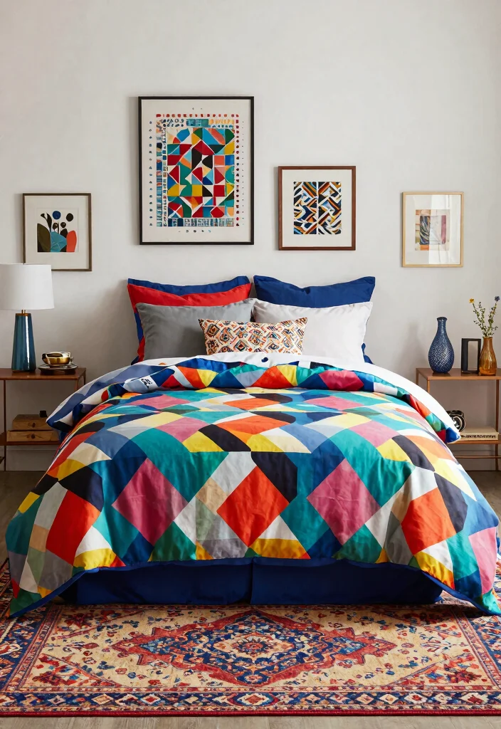 18 Bedroom Design Ideas: Modern, Stylish, and Functional - 12. Bold Patterns 1