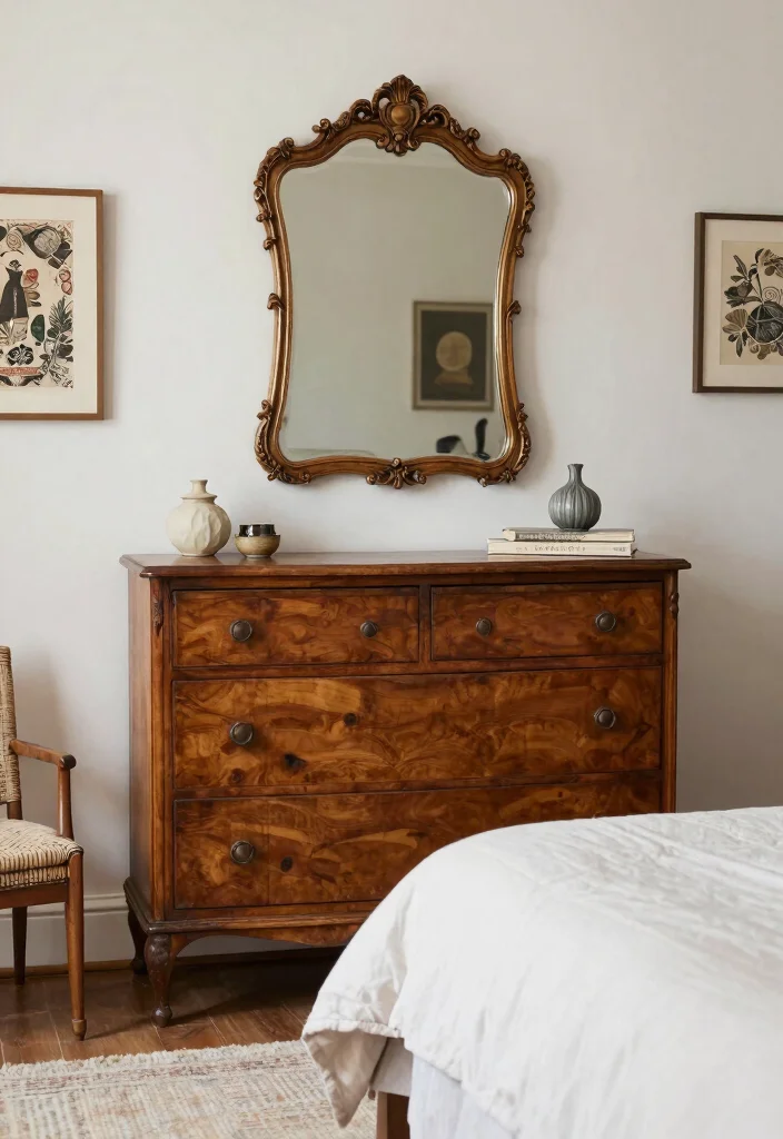 18 Bedroom Design Ideas: Modern, Stylish, and Functional - 15. Vintage Elements 1