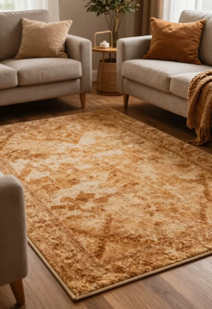 18 Cozy Fall Living Room Decor Ideas for Seasonal Updates - 16. Incorporate Cozy Rugs 1
